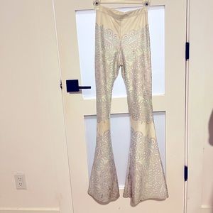 Liberated heart bell bottoms